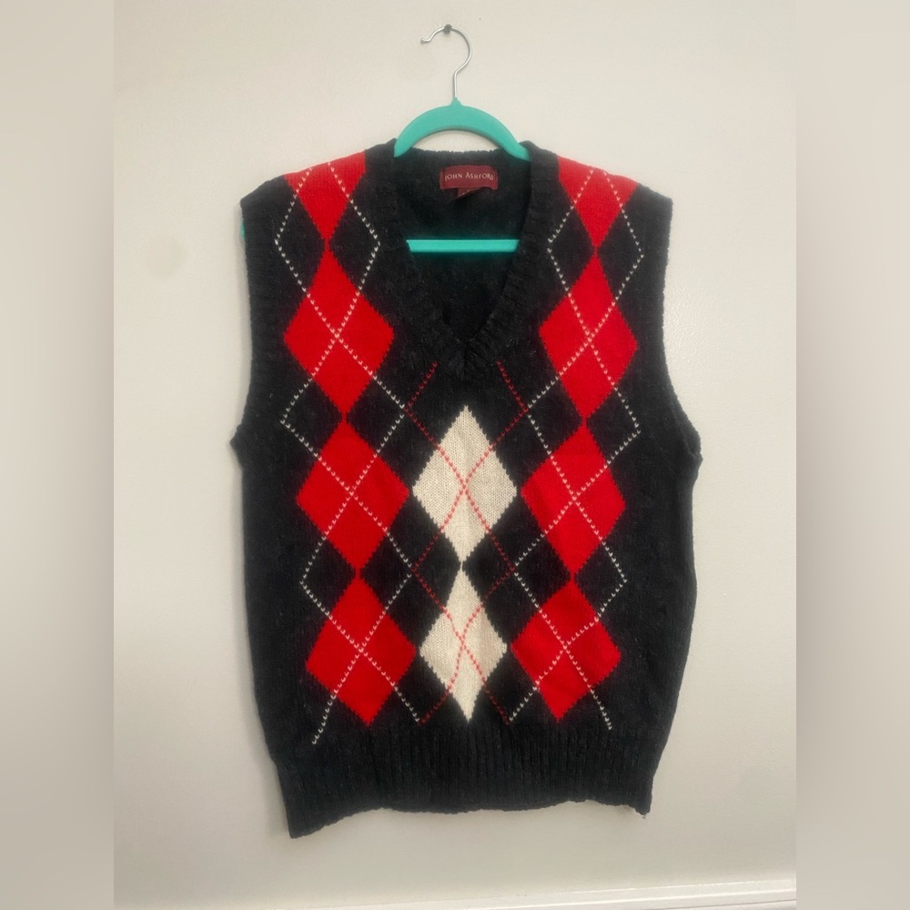 Vintage Wool‎ Sweater Vest - John Ashford
